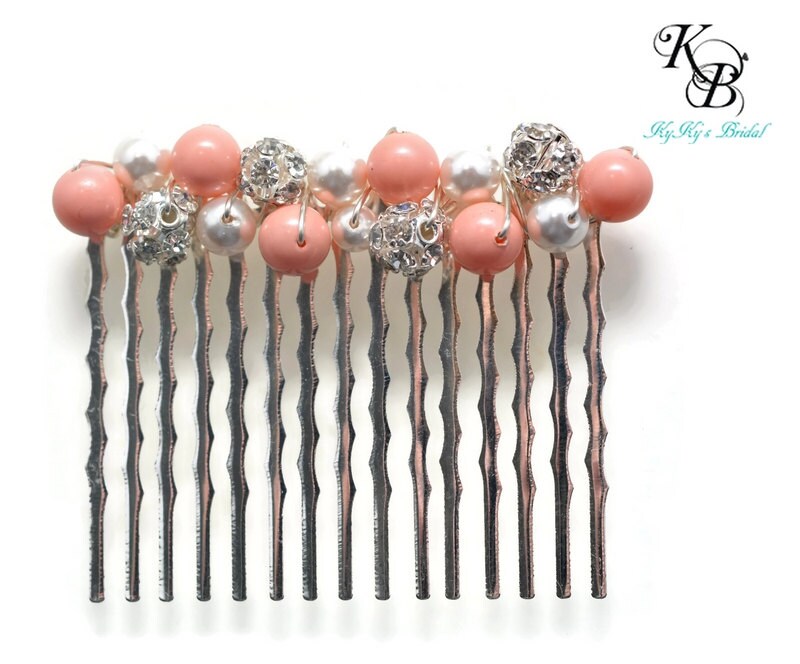 Pearl Hair Comb Bridesmaid Hair Accessory Bridal Hair Etsy