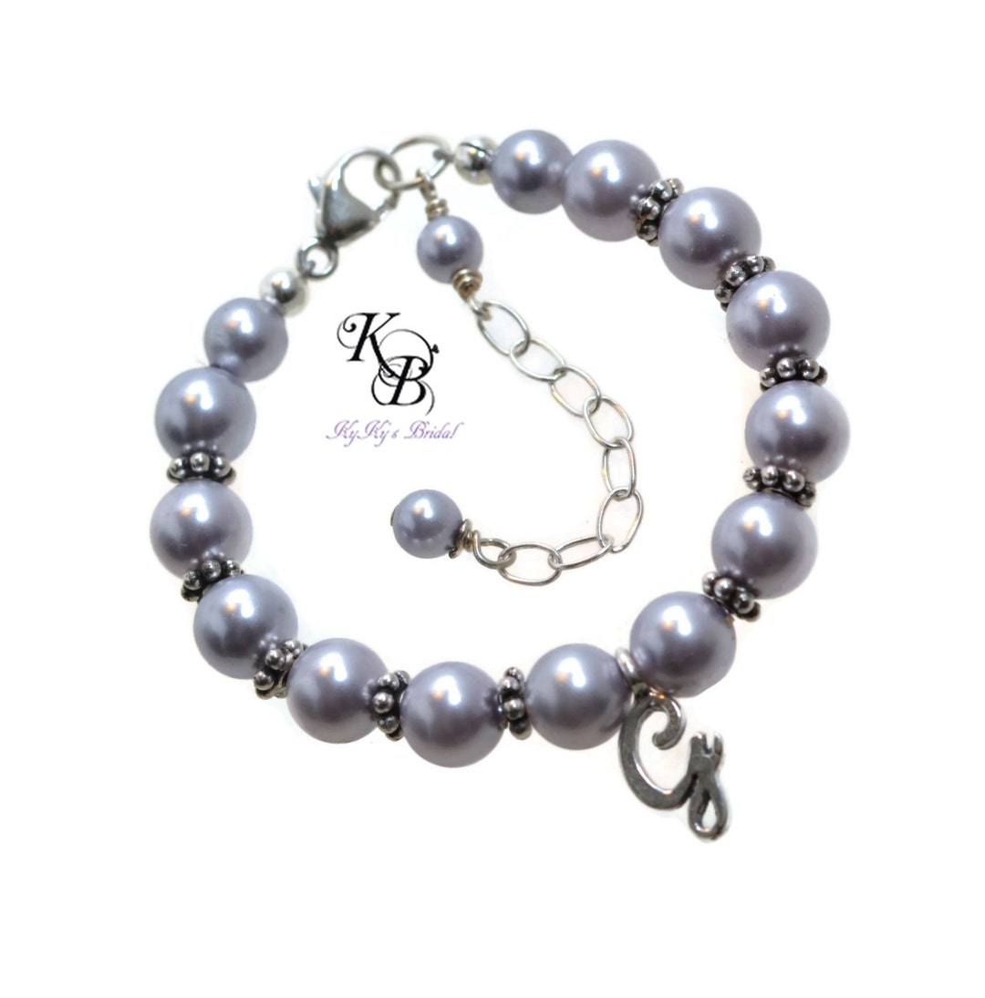 Custom Flower Girl Bracelet Little Girl Pearl Bracelet Girls Jewelry