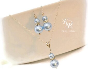 Bridesmaid Jewelry Set, Pick Your Color, Pearl Bridesmaid Jewelry, Wedding Jewelry, Bridesmaid Gift, Bridesmaid Gift Set, Pearl Jewelry Set