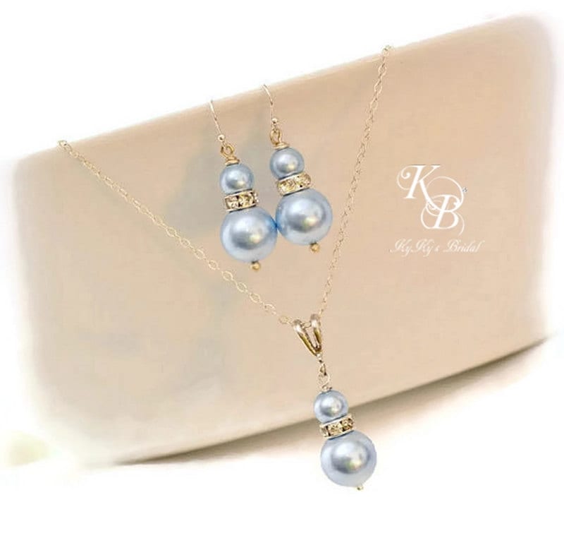Bridesmaid Jewelry Set, Pick Your Color, Pearl Bridesmaid Jewelry, Wedding Jewelry, Bridesmaid Gift, Bridesmaid Gift Set, Pearl Jewelry Set