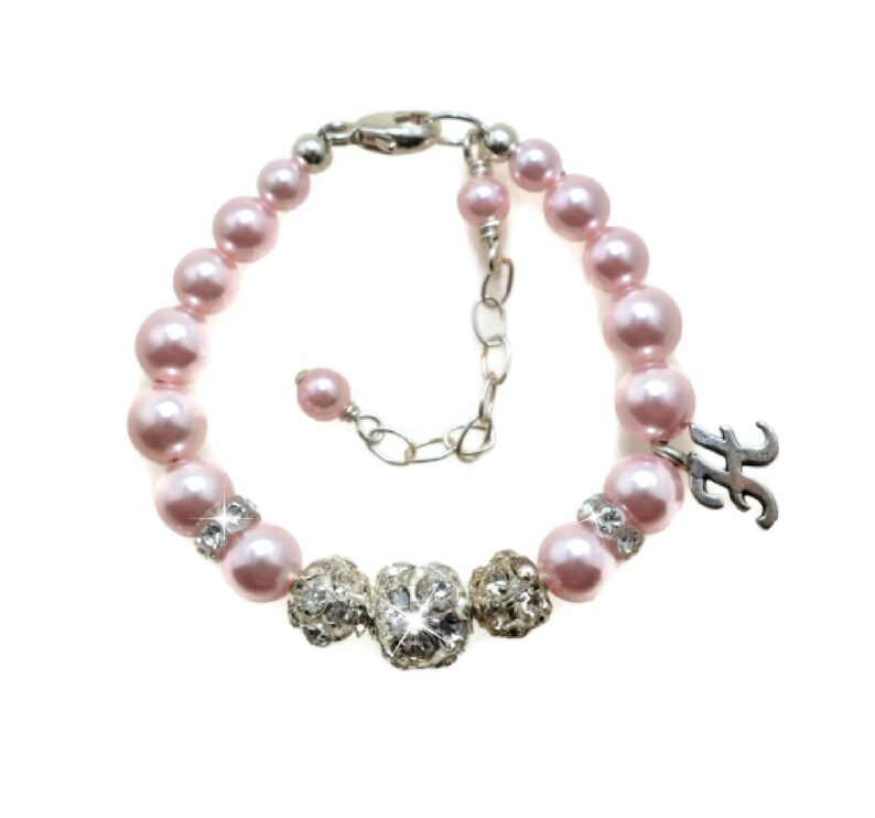 Flower Girl Bracelet Personalized Flower Girl Thank You Gift Etsy