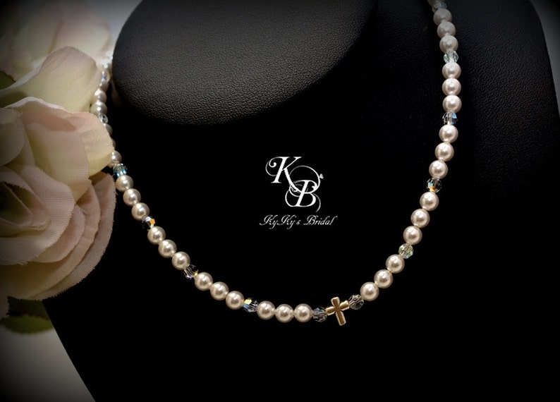 Baptism Necklace Christening Gifts First Communion Necklace Baptism Gift Baby Necklace Baby Gift Christening Necklace First Communion