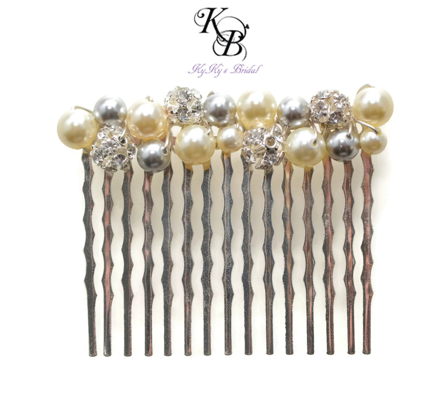 Pearl Hair Comb Bridesmaid Hair Accessory Bridal Hair Etsy