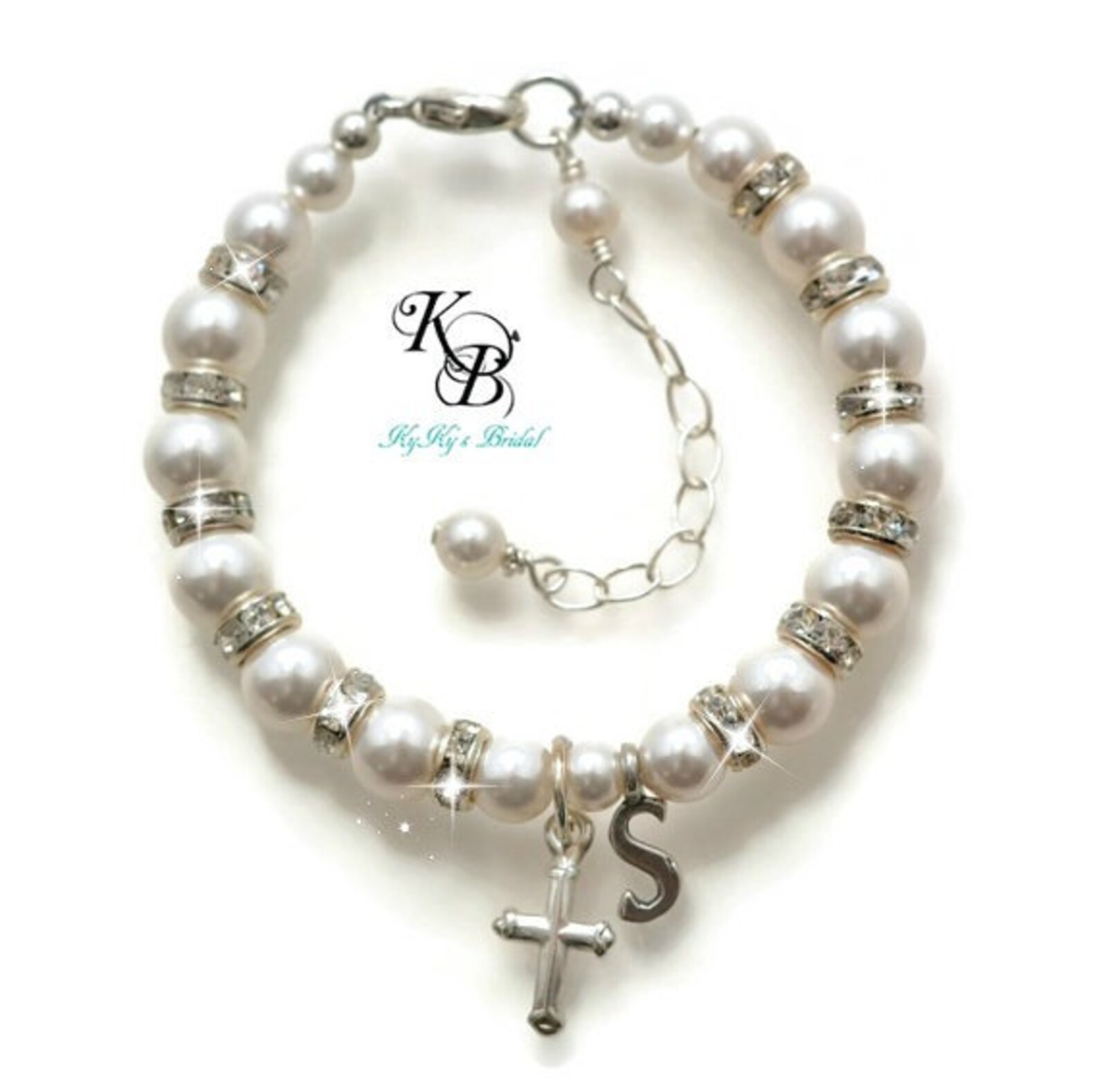 Personalized Baptism Bracelet Baby Bracelet Baptism Gift Etsy