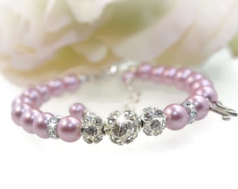Baby Bracelet Personalized Baby Gift Pearl Little Girl Jewelry Initial Bracelet Kids Jewelry First Birthday Gift for Girl Baby Shower Gift