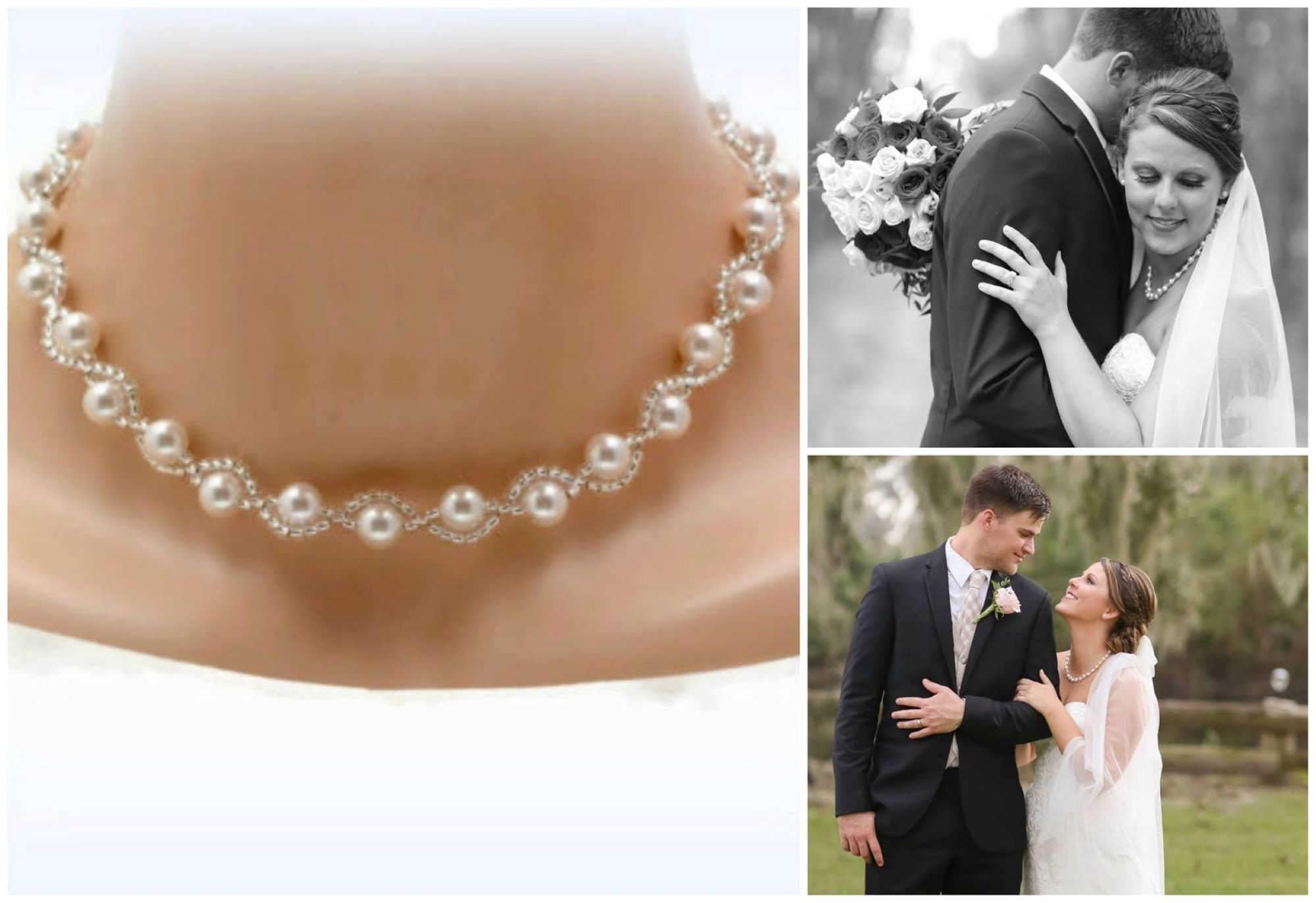 Pearl Bridal Necklace Twisted Pearl Necklace Pearl Wedding Necklace Pearl Necklace for Bride Jewelry Wedding Jewelry Prom Necklace Etsy