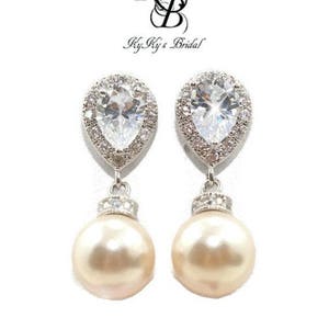 Crystal Bridal Earrings, Wedding Earrings, Teardrop Bridal Earrings, Crystal Stud Earrings, Wedding Jewelry, Rhinestone Earrings