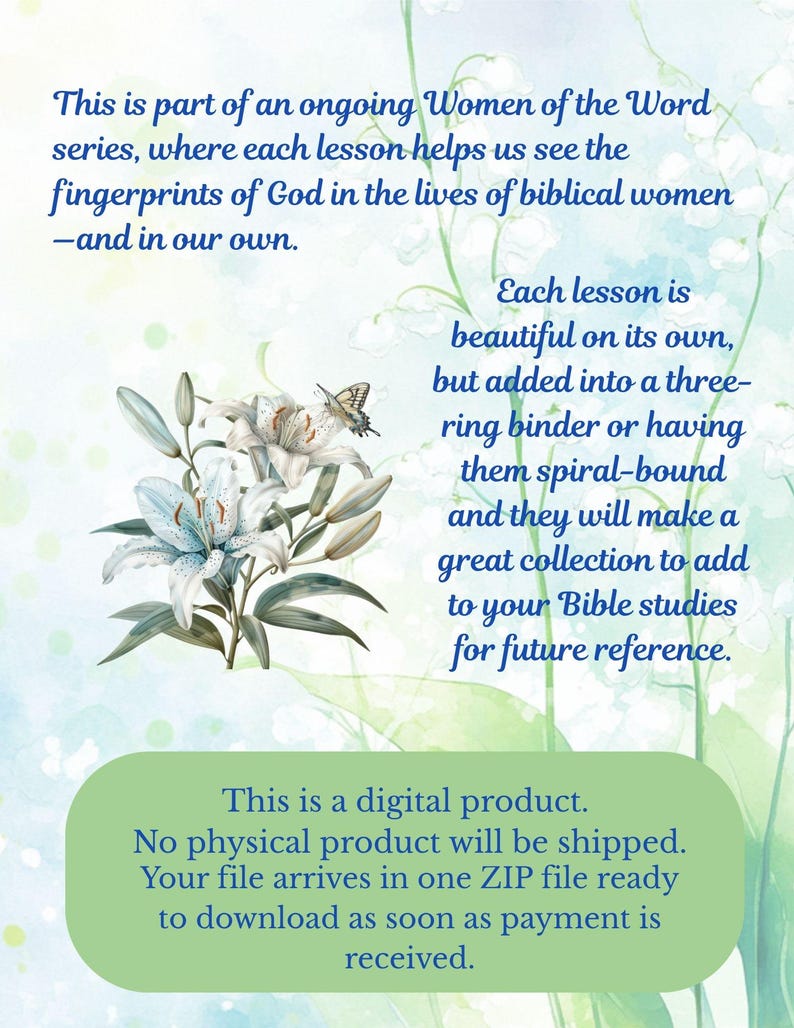 Abigail Bible Study: Courage, Humility, Discernment (digital Download