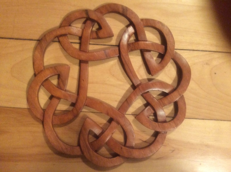 Celtic knot.....Celtic wood carving Etsy
