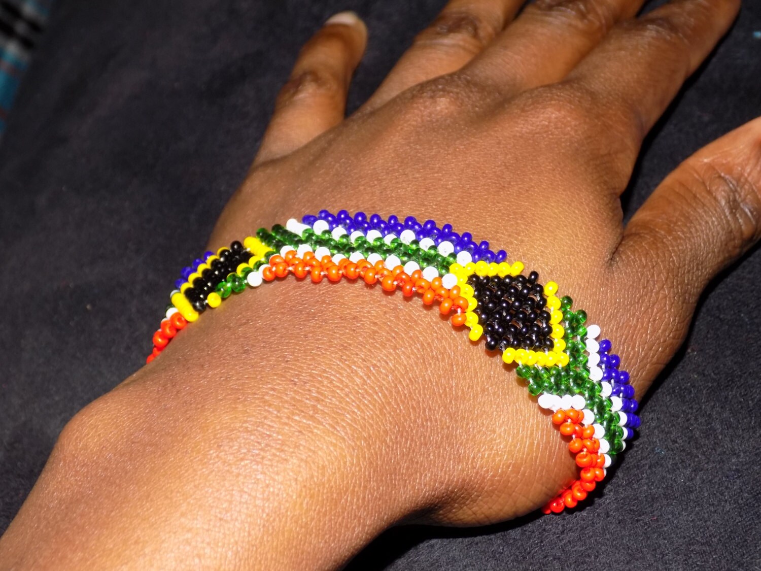 South African Bracelet/Wrist Band/SA Flag Bracelet Etsy
