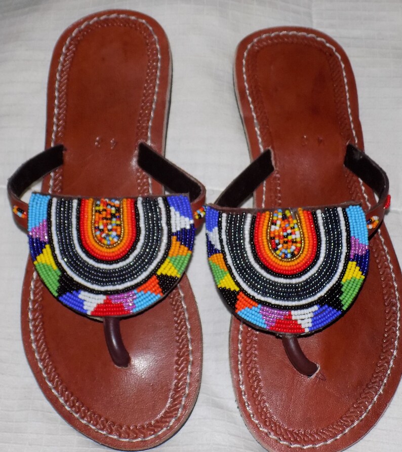 rainbow colored sandals