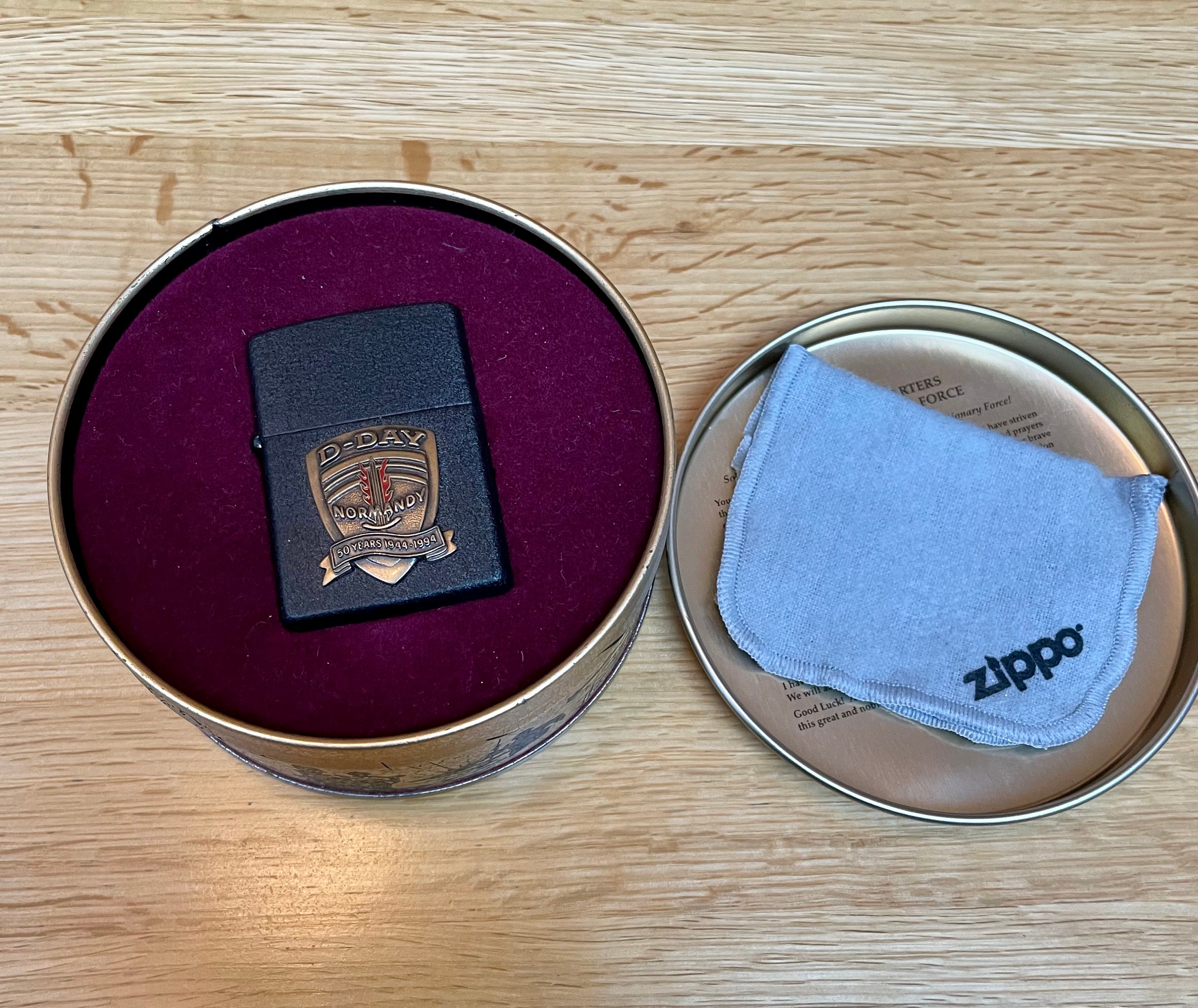 その他 D-Day Normandy Zippo lighter 1994 VINTAGE ZIPPO 1994 D-DAY NORMANDY LIGHTER LIMITED EDITION 50