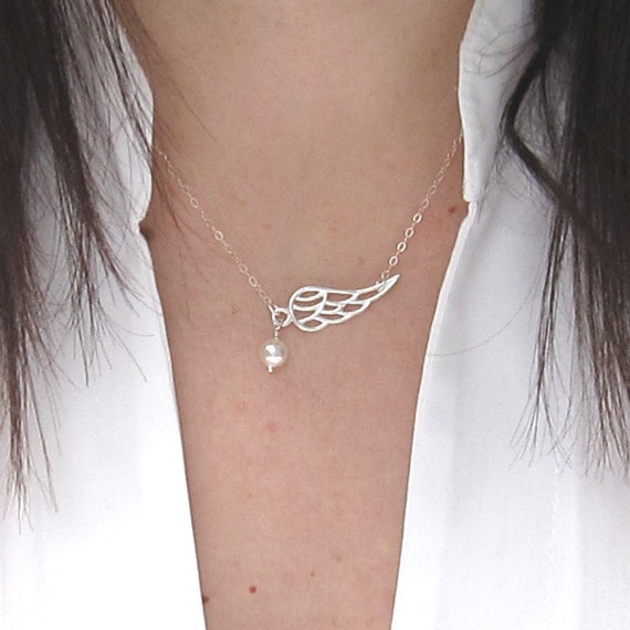 Angel Heart Necklace with Aurora Borealis Swarovski Crystals