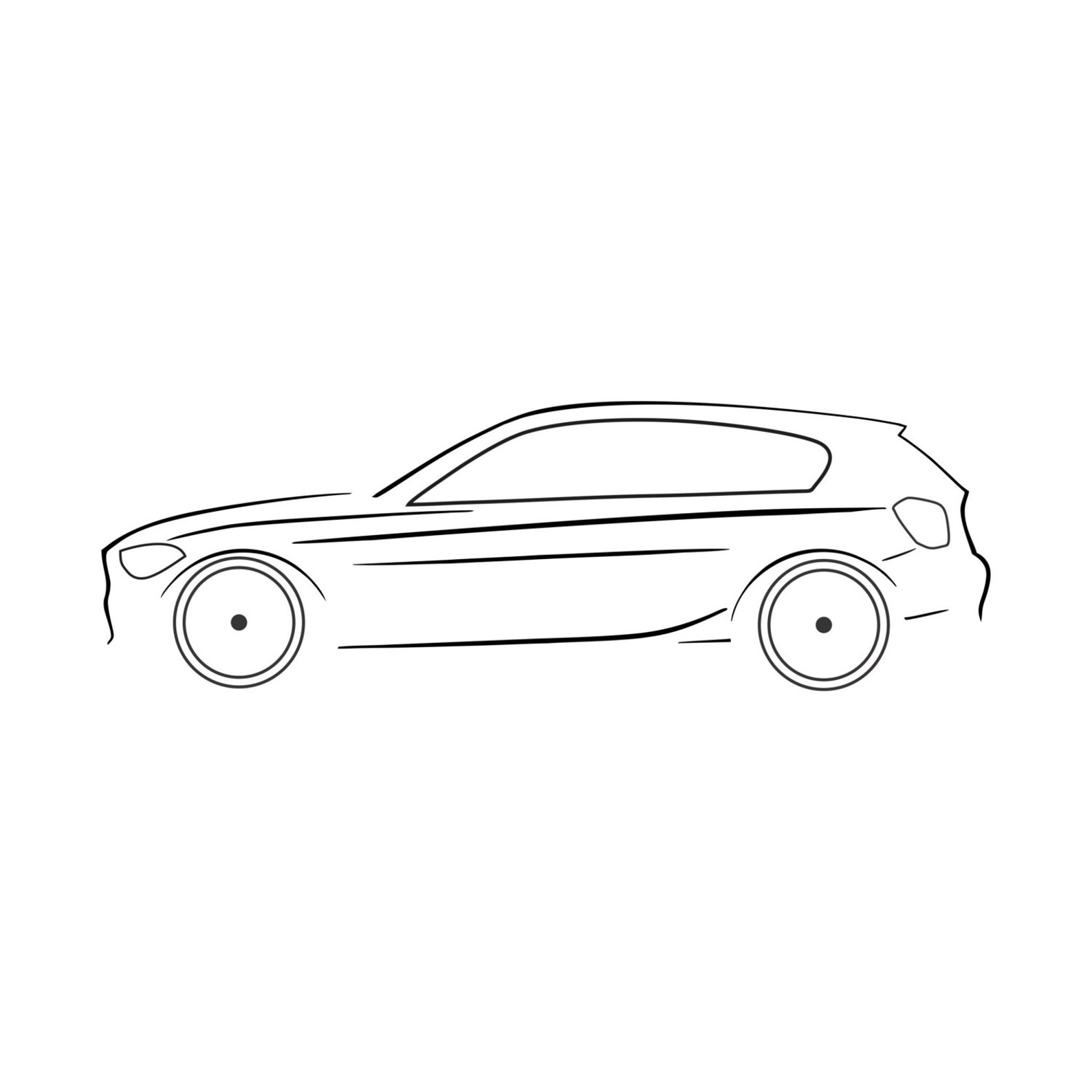 Контурное изображение автомобиля. Автомобиль рисунок. Очертания машины. Векторные изображения автомобилей. Силуэт автомобиля.