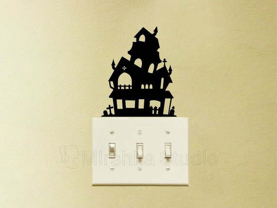 haunted house decal