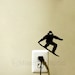 Snowboard Light Switch Fabric Sticker - Snowboarder Vinyl Wall Decal - Ski Art - Boys Room Decor - Cool Laptop Sticker - Snow Jump Gift 