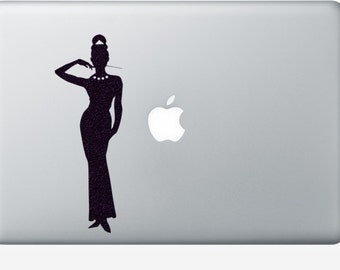 Breakfast At Tiffany's Velvet Sticker - Holly Golightly Wall Art - Movie Wall Decal - Film Macbook Decal