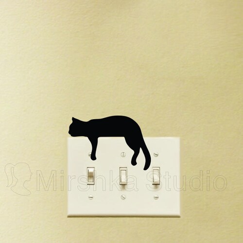 Cat Wall Decal Kitten 3D Smashed Wall Art Sticker Kids Room Etsy