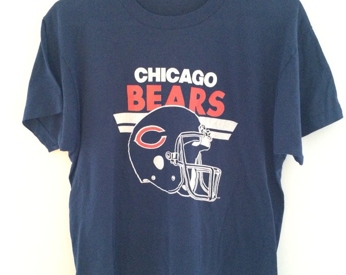 Vintage 1980s Chicago Bears T-shirt - Etsy