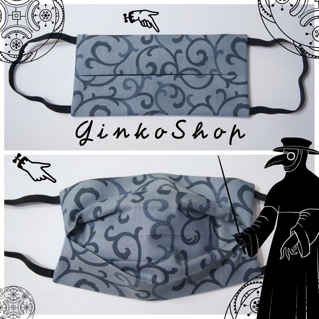 Xmas Stylish Face Mask Washable Recyclable 100 Cotton Pocket Etsy