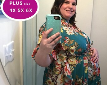 plus size maternity gown and robe