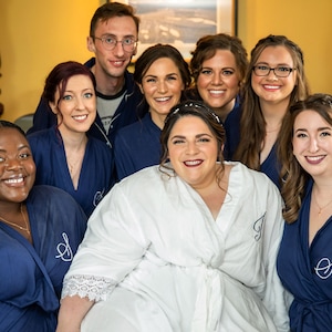 PLUS SIZE 7XL,8XL,9XL, Bridesmaid Robes 7XL,8XL,9XL, Handcrafted,Long Lace Bridesmaid Plus Robes, White, Navy, Pink, Green,Magenta, Black