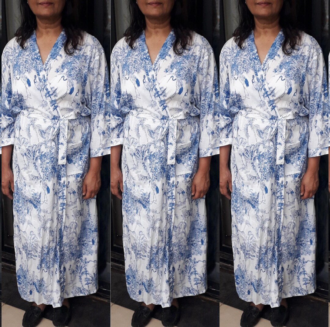 6xl Robe Buy Bridesmaids Robes, Size XS to Plus Size 6XL, Indian Cotton Kimono ...