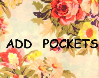 ADD POCKETS to your ROBES,Bridesmaid robes,Floral robes for Bridesmaids,getting ready robes,bridesmaids gifts,floral robes,kimono robe