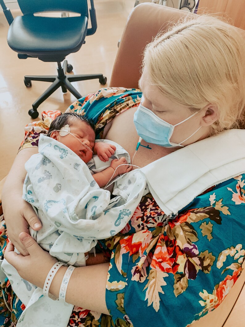 Maternity Robe Floral Swaddle All Sizes Small to Plus Size Etsy