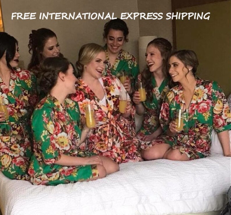 cheap bridesmaid robes set of 7