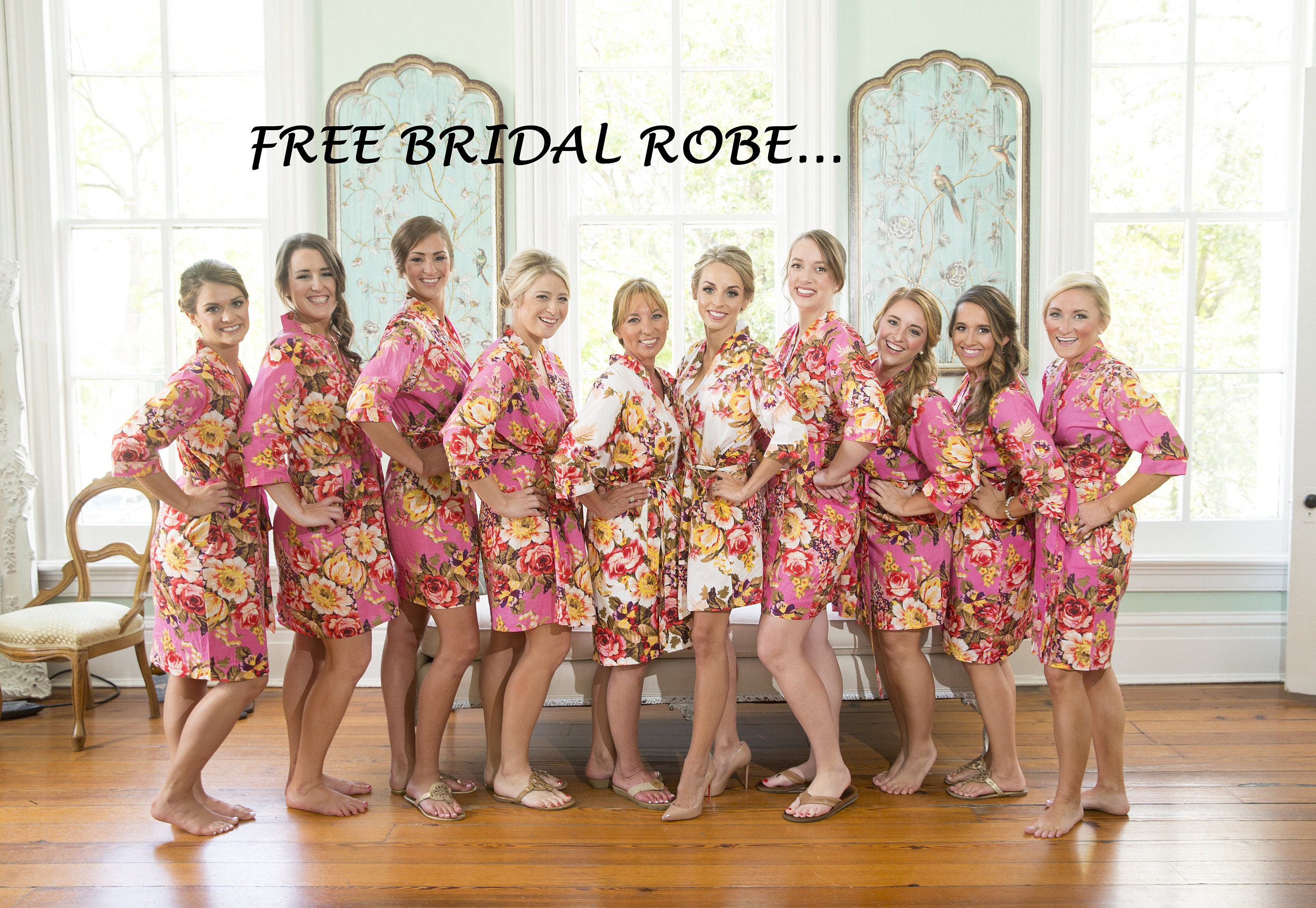 Bridesmaid robes set of 456789101112131415 Etsy