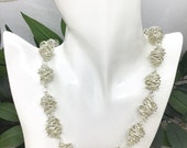 Silver Wire Twist Necklace. Silver Necklace Wire Necklace. Statement Necklace. Chunky Necklace. Adjustable Handmade Necklace