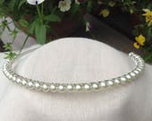 Ivory Pearl Tiara.    Wedding Tiara.  Ivory Pearl Headband