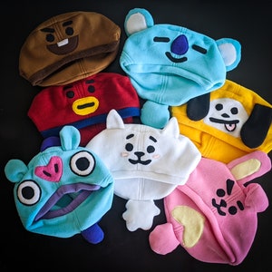 BT21 BTS Fleece Beret Hat