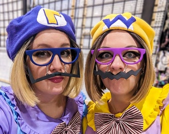 Wario und Waluigi Inspirierte Fleece Baskenmütze