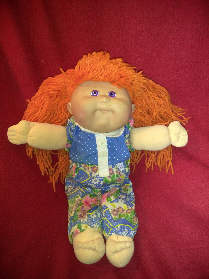 cabbage patch doll with orange hair