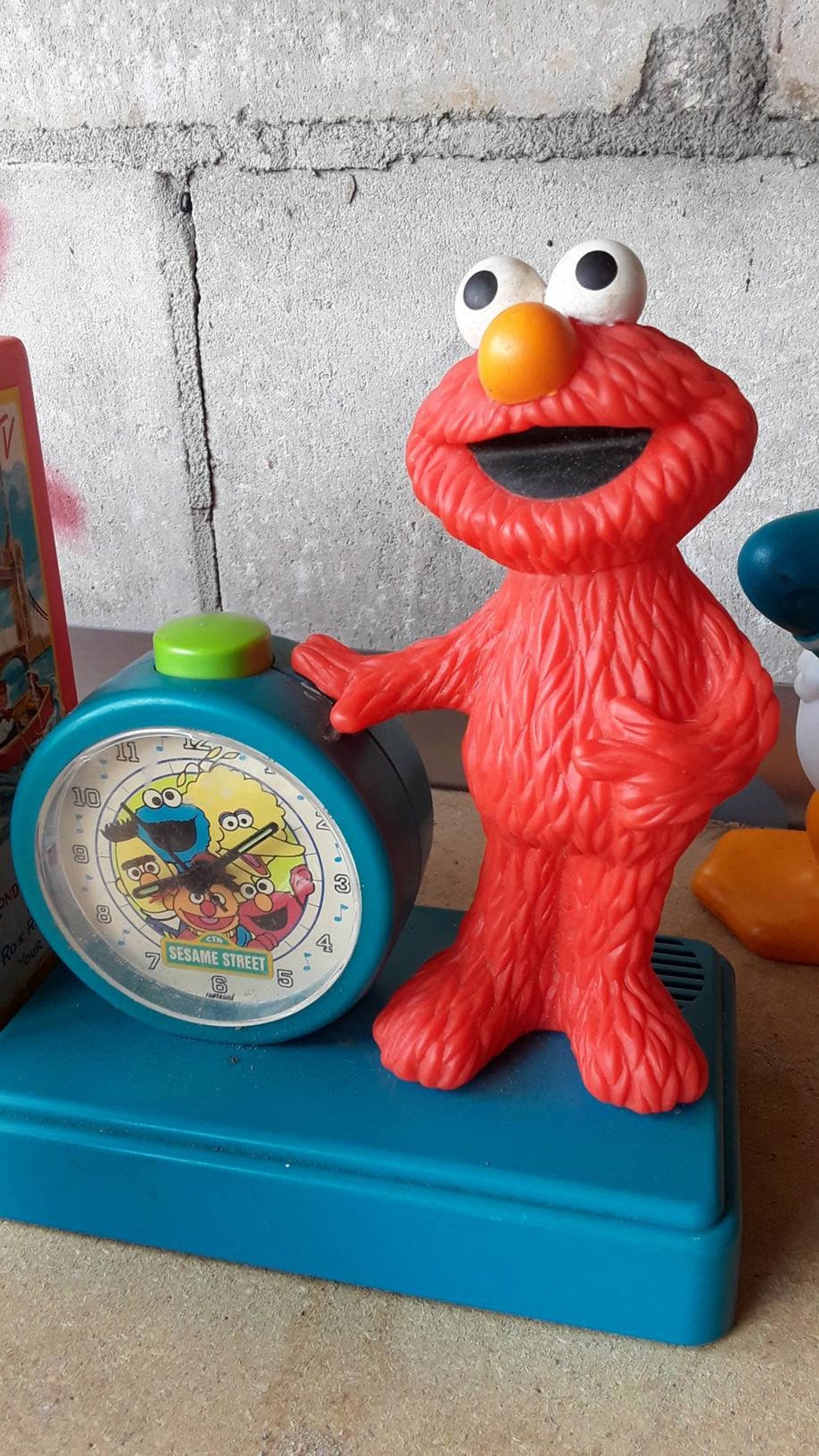 Vintage Sesame Street ELMO Talking Clock Etsy