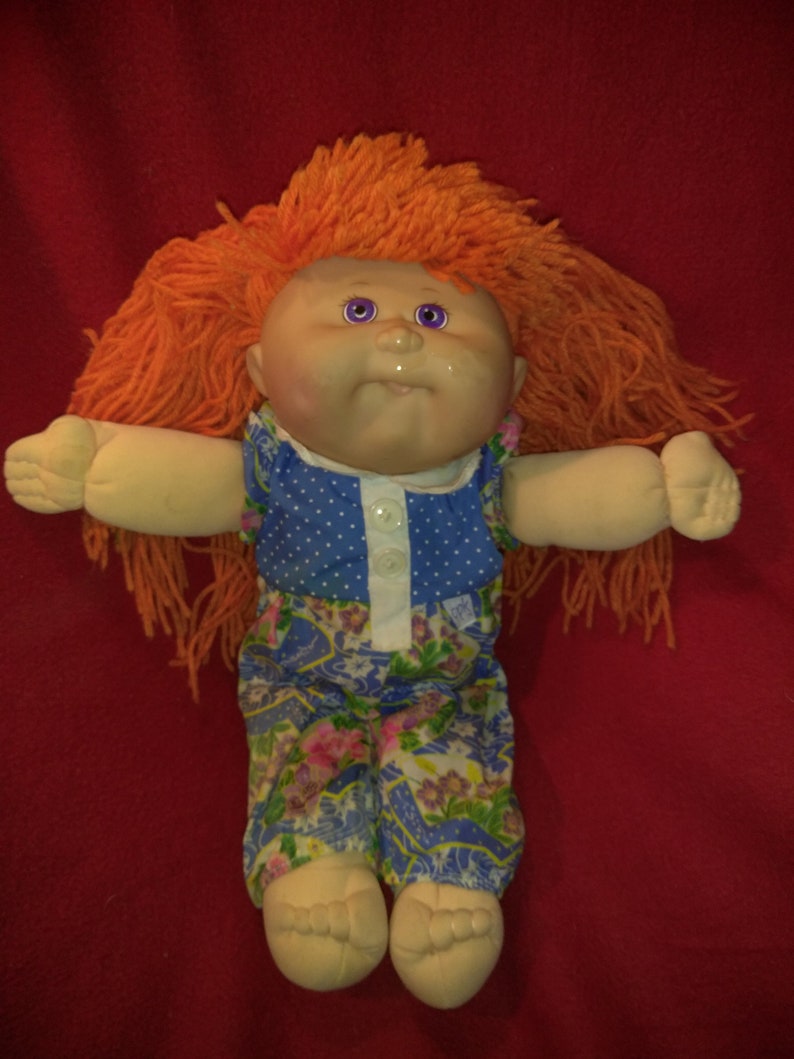 cabbage patch doll with orange hair