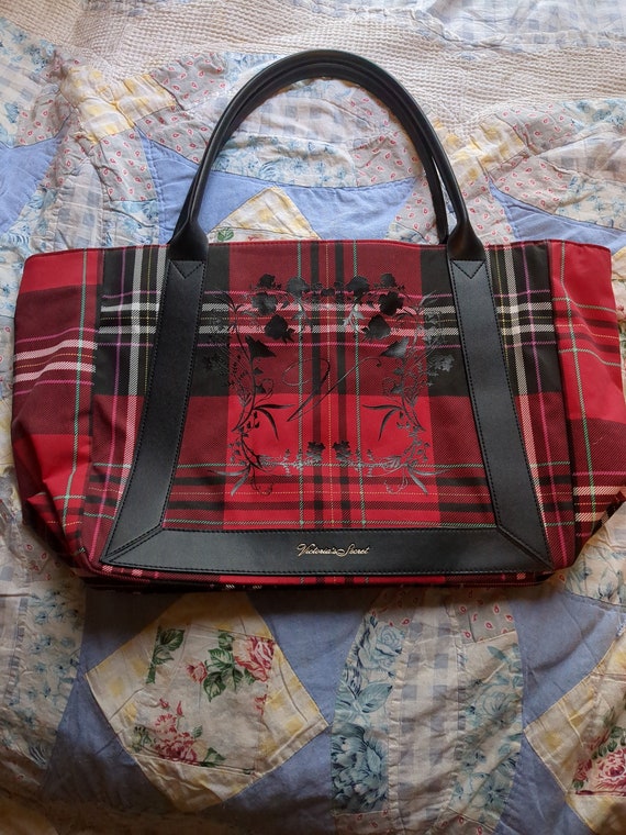 Vintage Victoria Secret Red Plaid Overnight Etsy