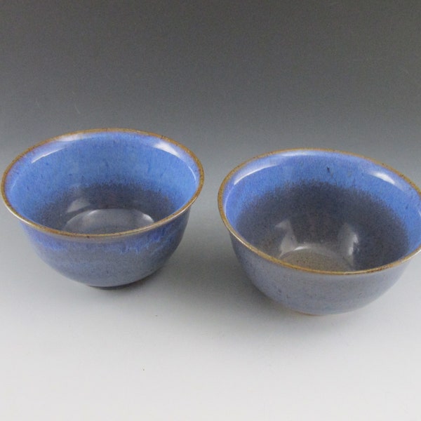 213 Set of 2 Blue Rice Bowls