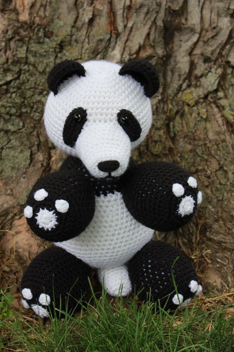 Crochet Panda Bear Pattern/pdf Crochet Panda Bear Pattern/crochet Bear ...