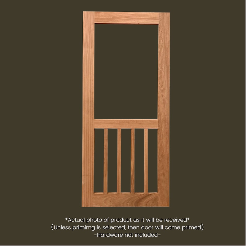 Wood Spindle Screen Door Etsy