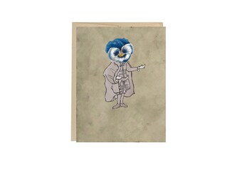 Blue Pansy- Greeting Card Blank Inside