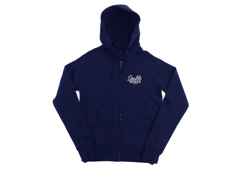 Roadhouse Double Deuce Logo Mens Zip-up Hoodie