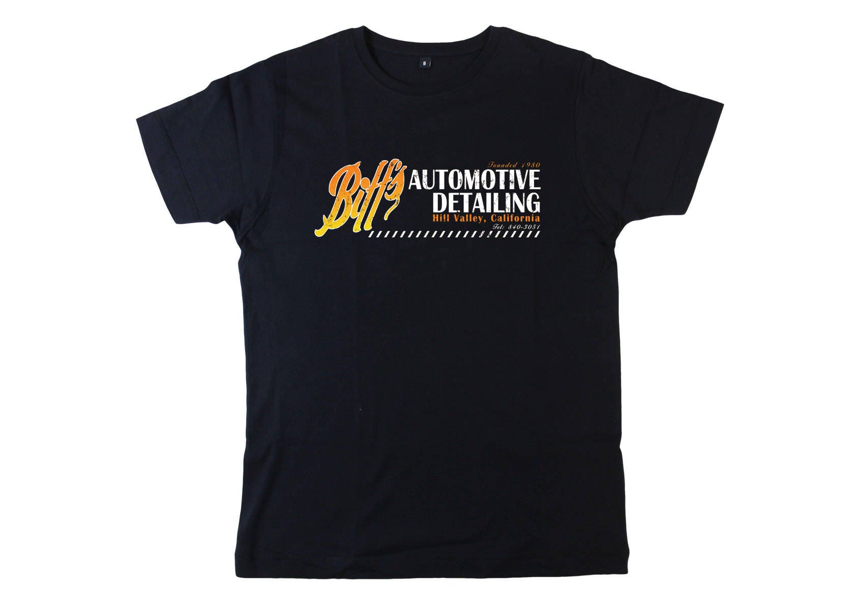 Image of Back To The Future Biffs Automotive Detailing Mens Fit T-Shirt