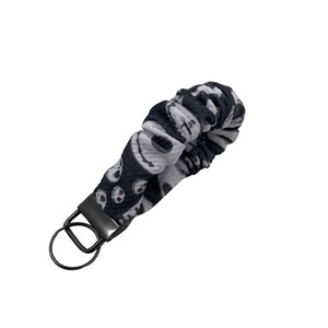 Jack Scrunchie Keychain: Halloween Wristlet Key Fob