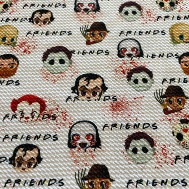 Jason Repeating Pattern Horror Friends Scrunchie: Halloween Hair Tie - Etsy