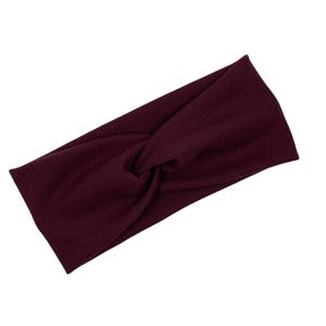 The BOUJEE BEAUJOLAIS Headband l Maroon Headband l Burgundy Headband l Comfortable Headband l Headband | Twisted Headband | Stretch Headband