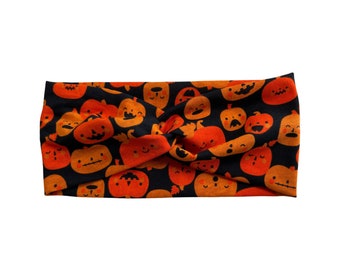 Diadema de calabaza para Halloween / Diadema cómoda con forma de espiral