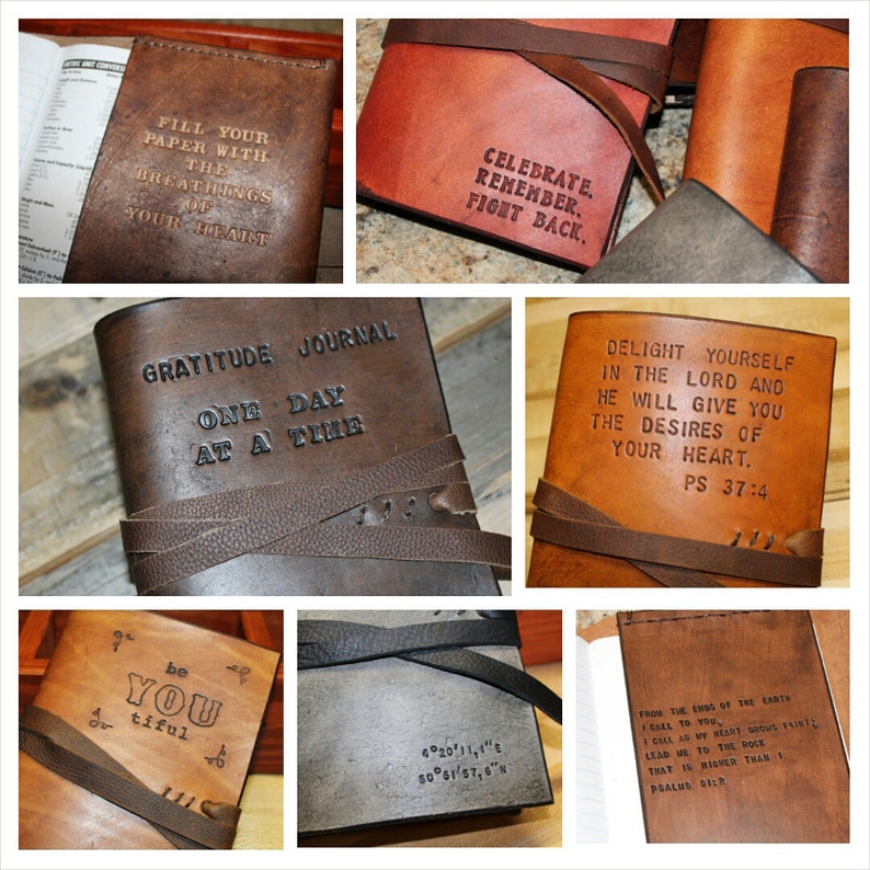 Create Your Own Journal Custom Journal Customizable Leather Etsy